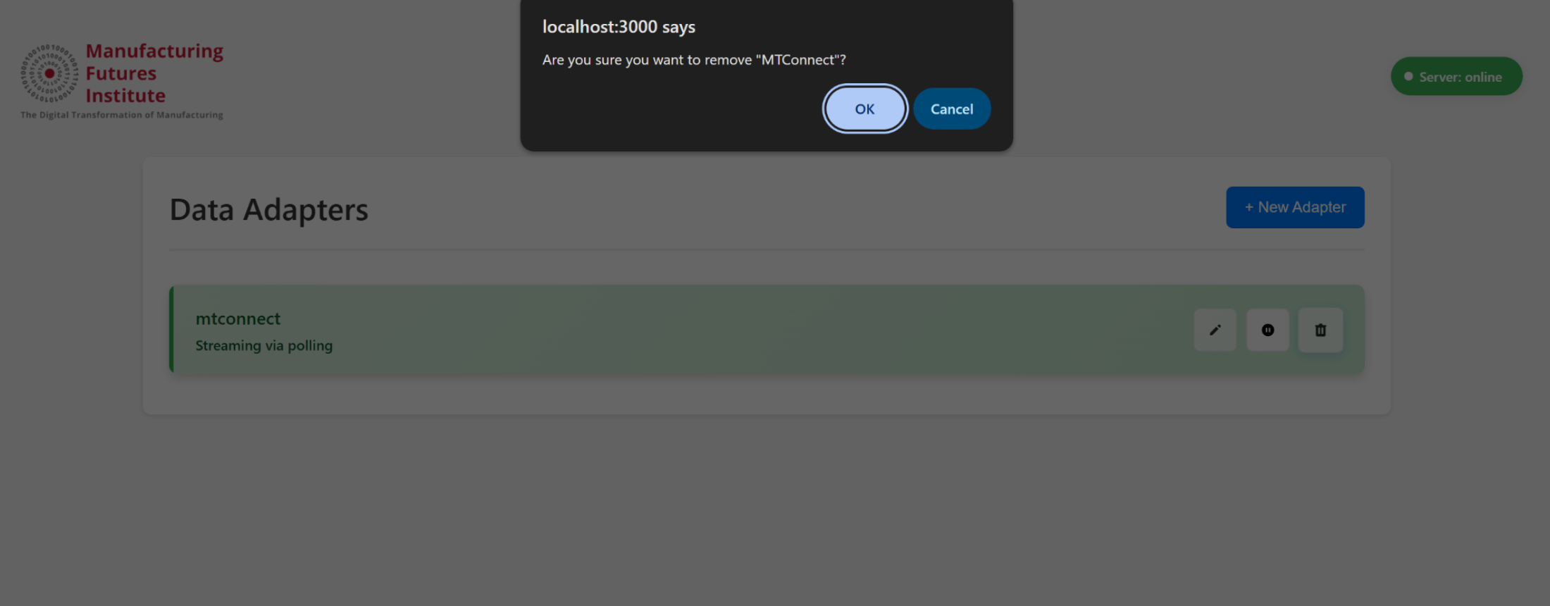 New Adapter Pop-Up